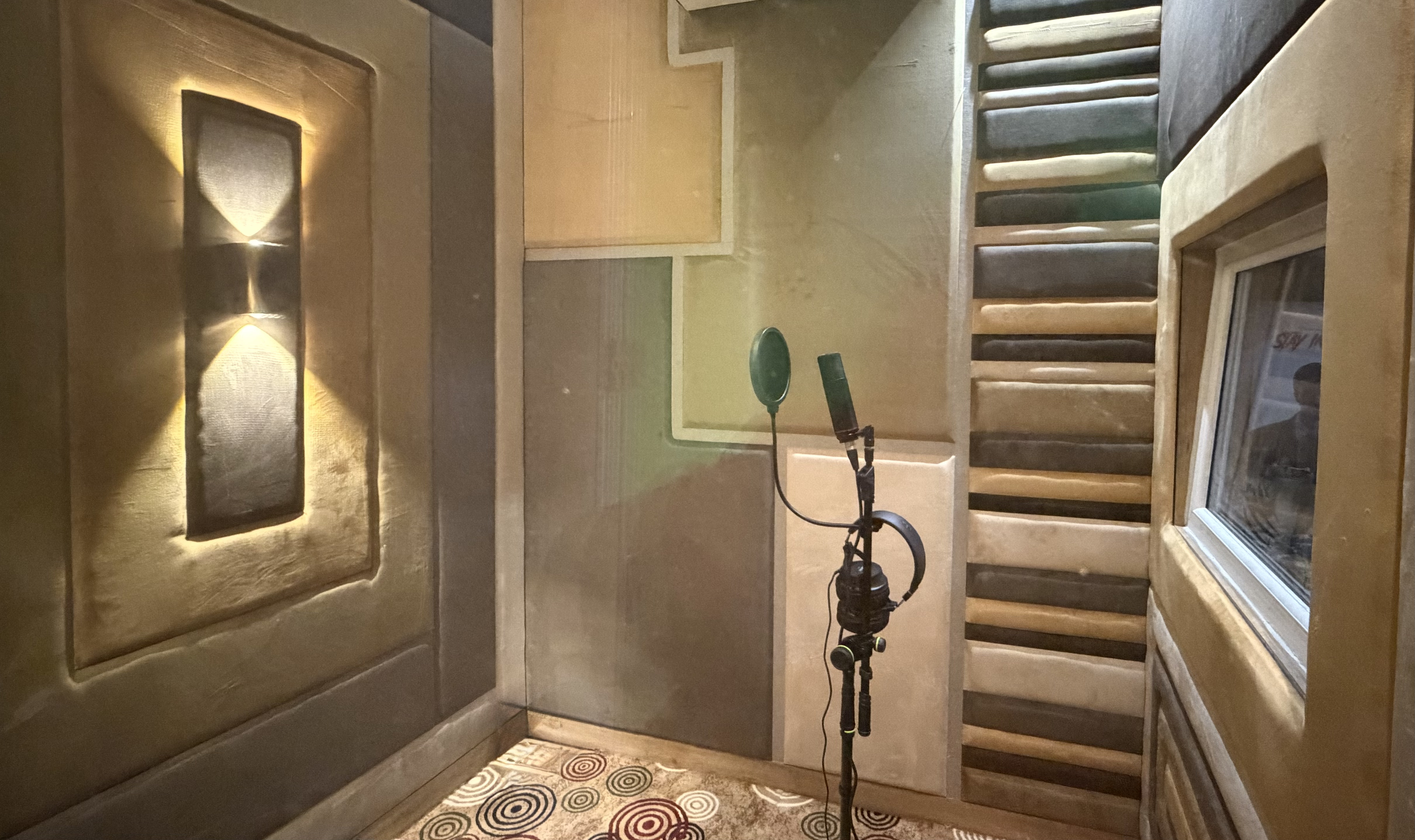 Dubbing and voice recording room